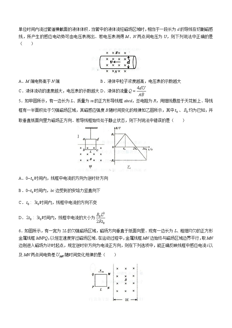 湖北省武汉市问津教育联合体2022-2023学年高二下学期3月质量检测物理试题含答案第2页