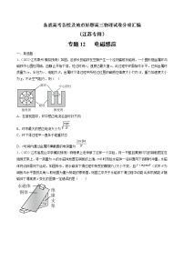 专题12   电磁感应—— 备战高考各校及地市好题高三物理试卷分项汇编（江苏专用）