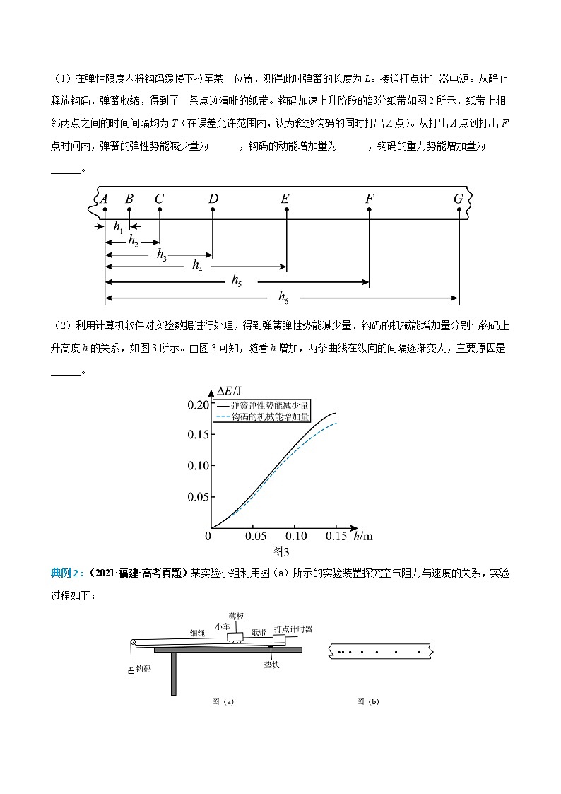 专题12 力学创新型实验题——【备考2023】高考物理实验题专项精讲精练学案（原卷版+解析版）02