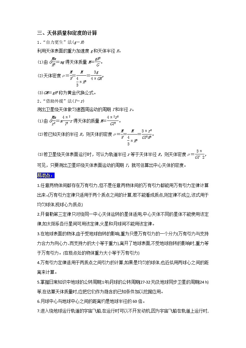 10 万有引力与航天 ——【冲刺2023】高考物理考试易错题(全国通用)（原卷版+解析版）03