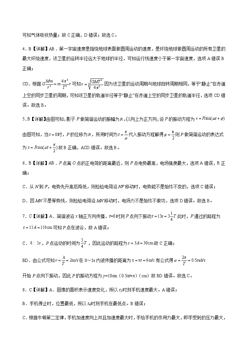 卷03——【备考2023】高考物理真题重组卷（江苏专用）（参考答案）第2页