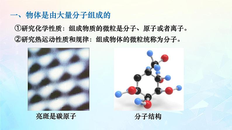 高二下学期物理人教版（2019）选择性必修第三册  第一章第一节 分子动理论的基本内容课件第7页