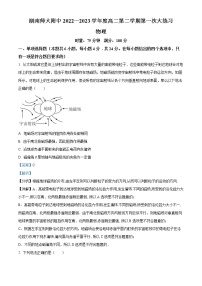 2022-2023学年湖南省湖南师大附中高二下学期第一次月考物理试题 （解析版）