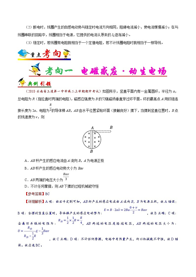 高考物理考点一遍过 考点49 法拉第电磁感应定律  自感现象第3页