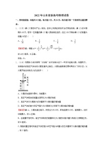 2022年山东省新高考物理试卷（解析版）