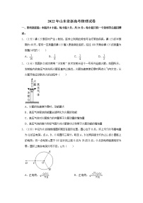 2022年山东省新高考物理试卷（原卷版）