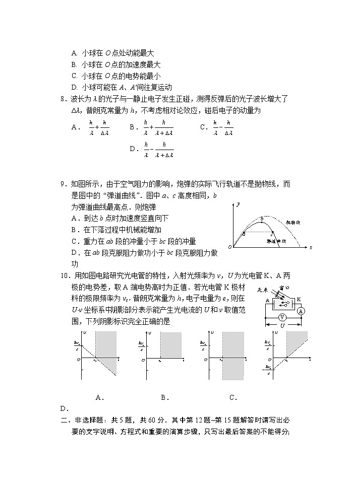 2023届江苏省苏锡常镇四市高三下学期教学情况调研（一）物理试卷（含答案）03