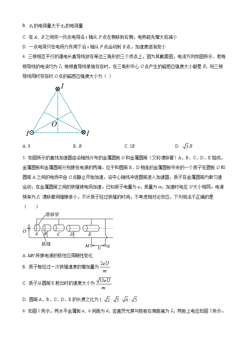 2023六安一中高二上学期期末考试物理含答案第2页