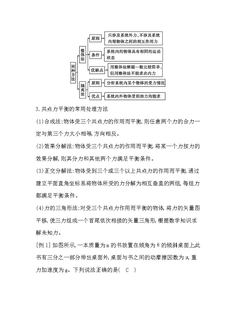 2023届二轮复习  第1讲　力与物体的平衡 学案（浙江专用）第3页