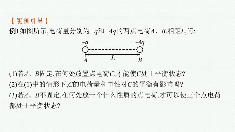 第1章　静电力与电场强度 习题课 库仑定律和电场强度课件PPT第6页