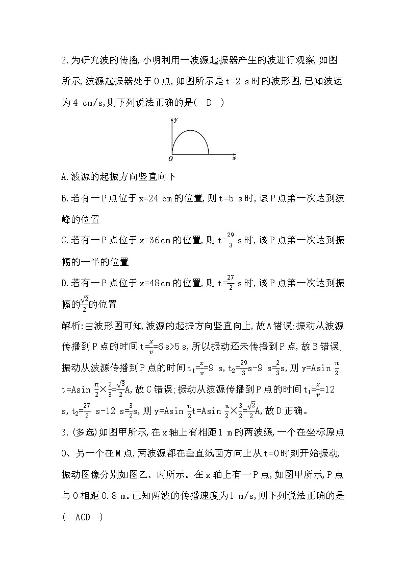 2023届二轮复习 选择题11　振动与光学  作业第2页