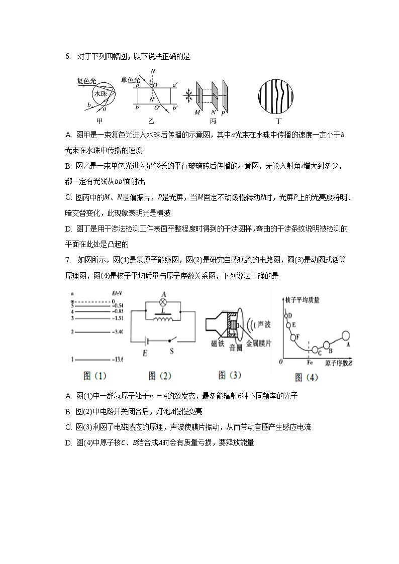 2023天津市市区重点中学高三下学期联考模拟试卷（一）物理含答案03