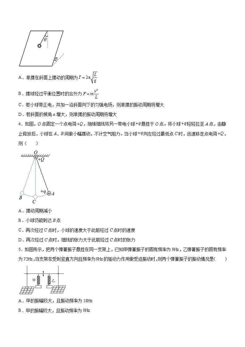 专题11 机械振动和机械波-高考物理二轮复习讲练测（全国通用）02