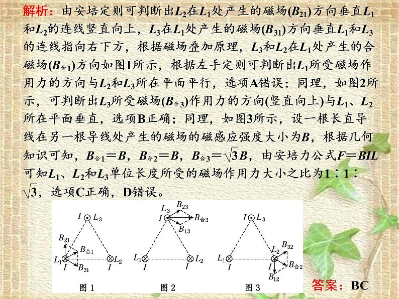 2022-2023年高考物理一轮复习 磁场的基本性质课件(重点难点易错点核心热点经典考点)07