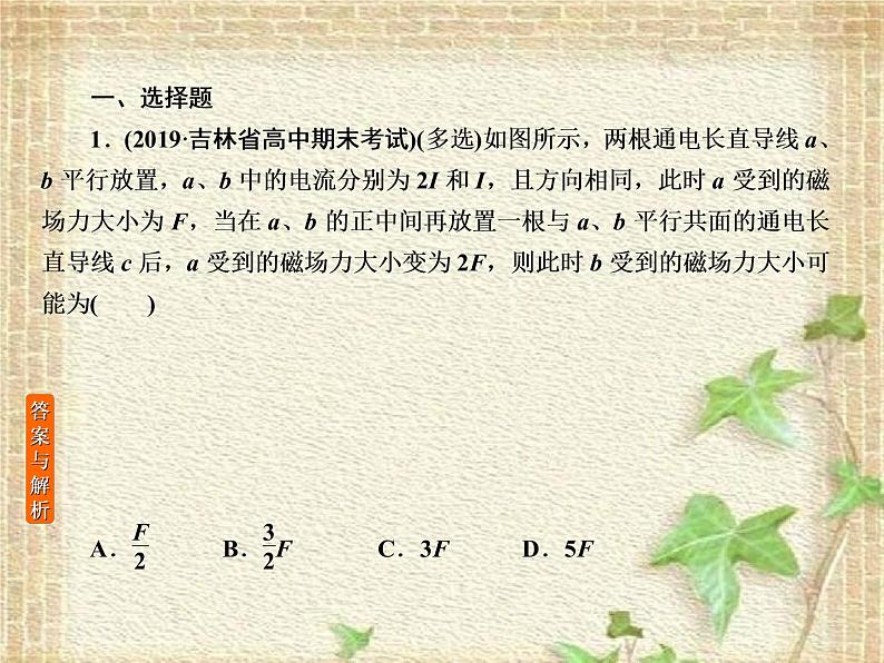 2022-2023年高考物理一轮复习 电场和磁场课件(重点难点易错点核心热点经典考点)02