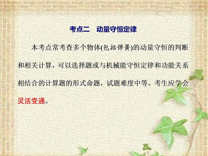 2022-2023年高考物理一轮复习 动量守恒定律课件(重点难点易错点核心热点经典考点)第8页