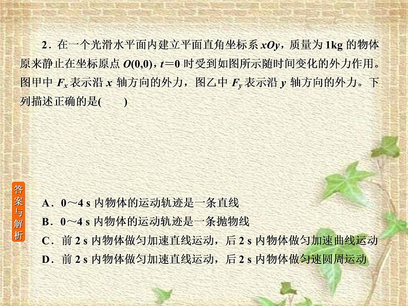 2022-2023年高考物理一轮复习 力与物体的曲线运动课件(重点难点易错点核心热点经典考点)04