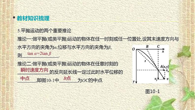 2022-2023年高考物理一轮复习 抛体运动课件(重点难点易错点核心热点经典考点)04