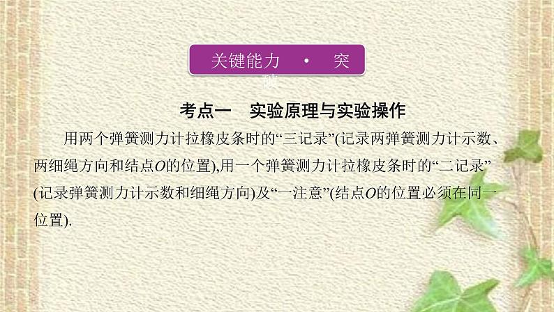 2022-2023年高考物理一轮复习 实验2探究求合力的方法课件(重点难点易错点核心热点经典考点)第7页