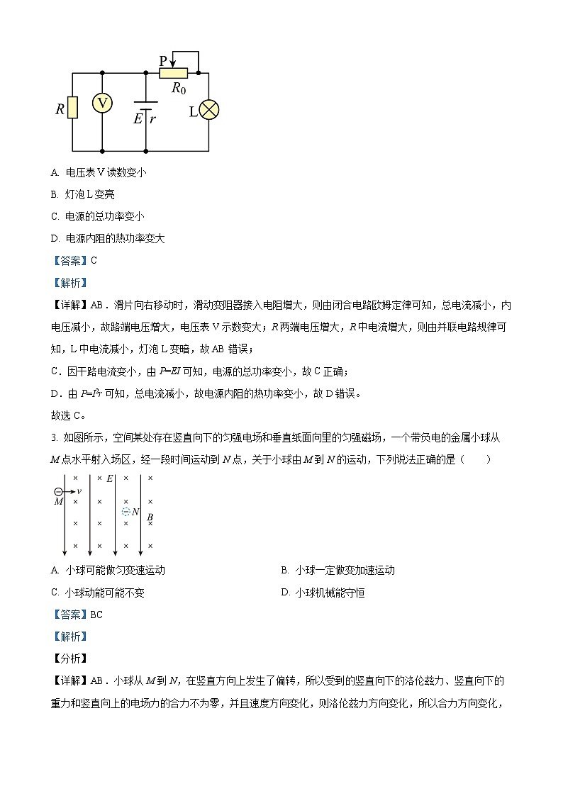 2021-2022学年四川省成都市龙泉驿区高二下学期期中物理试题  （解析版）02
