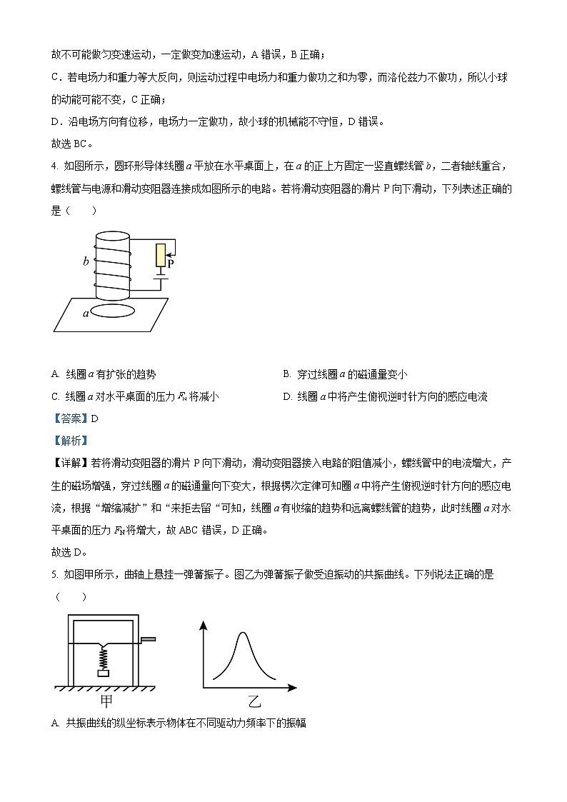 2021-2022学年四川省成都市龙泉驿区高二下学期期中物理试题  （解析版）03