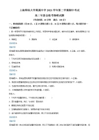 2021-2022学年上海师范大学附属中学高二下学期期中物理试题（合格考）  （解析版）