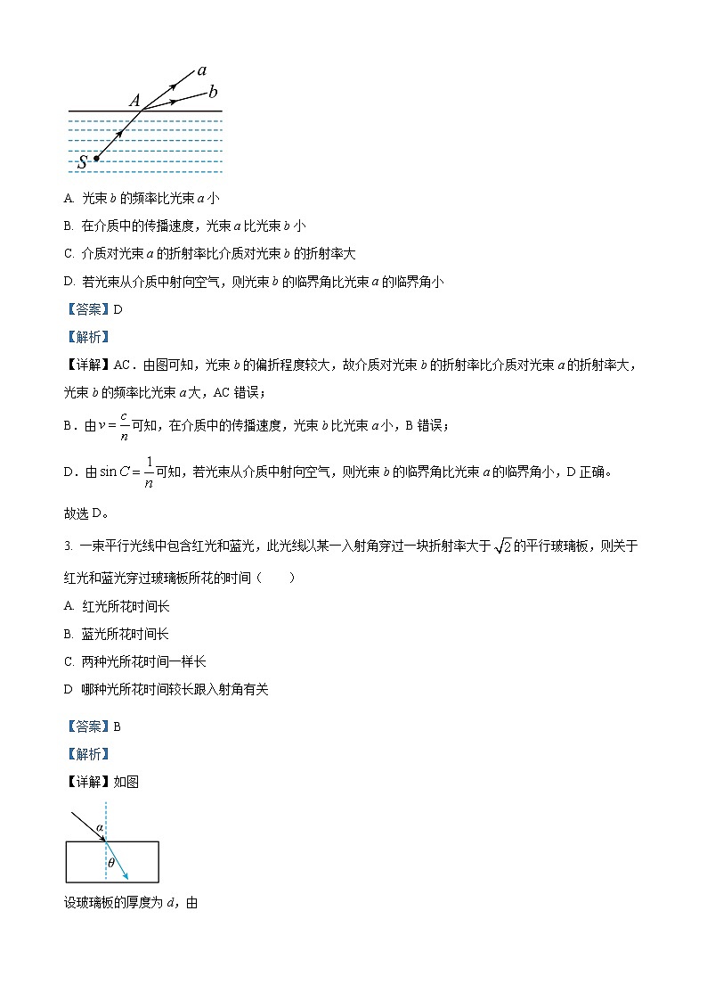 2021-2022学年上海市静安区市高中高二下学期4月物理试题  （解析版）第2页