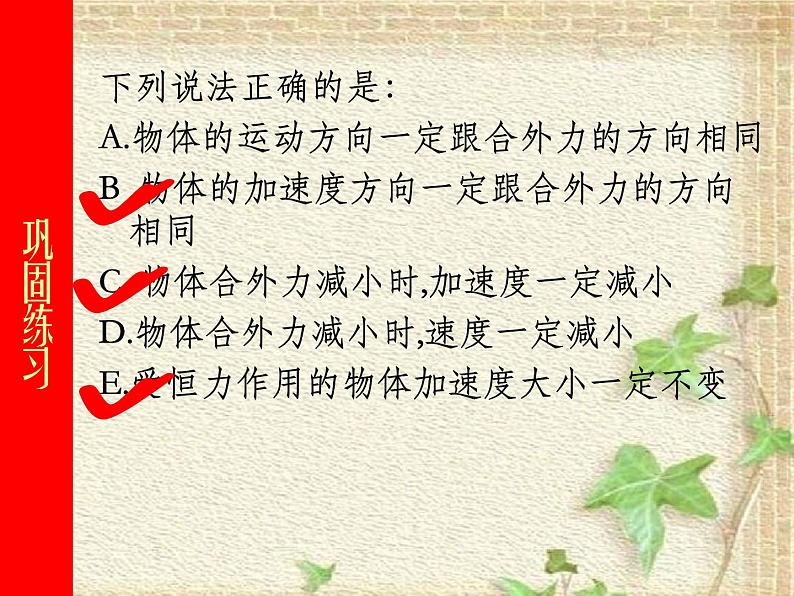 2022-2023年人教版(2019)新教材高中物理必修1 第4章运动和力的关系4.3牛顿第二定律课件第5页