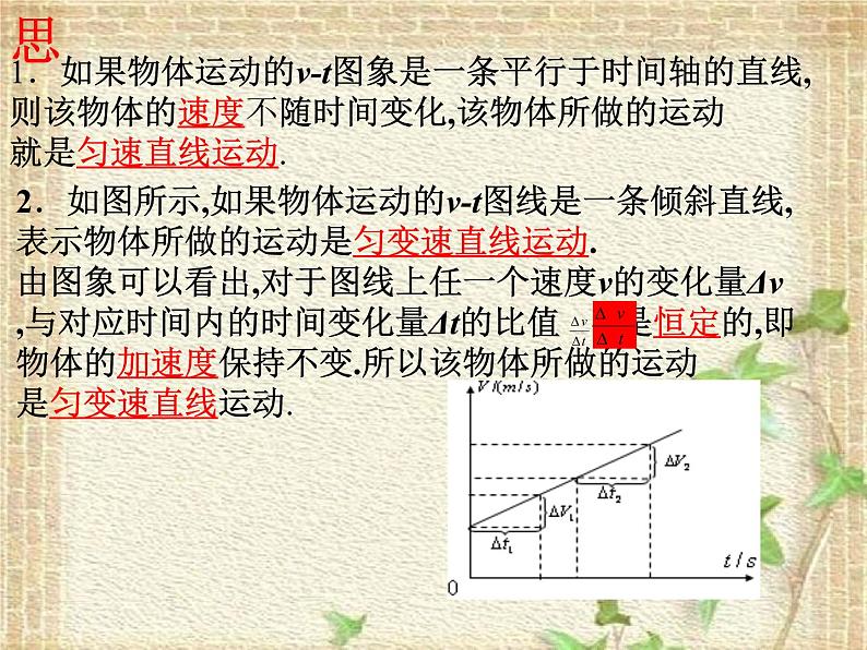 2022-2023年人教版(2019)新教材高中物理必修1 第2章匀变速直线运动的研究2.2匀变速直线运动速度与时间的关系(1)课件02