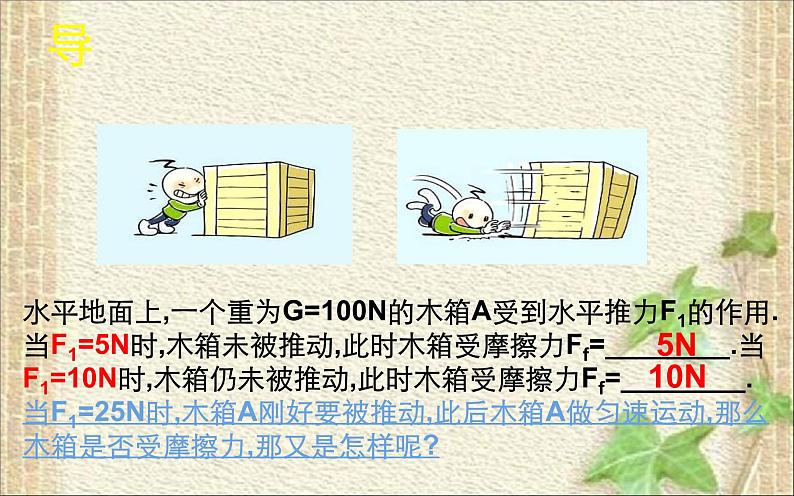 2022-2023年人教版(2019)新教材高中物理必修1 第3章相互作用-力3.2摩擦力(2)课件02