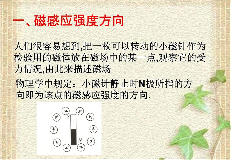 2022-2023年人教版(2019)新教材高中物理必修3 第13章电磁感应与电磁波初步13.2磁感应强度 磁通量课件第4页