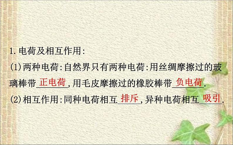 2022-2023年人教版(2019)新教材高中物理必修3 第9章静电场及其应用9.1电荷(1)课件02