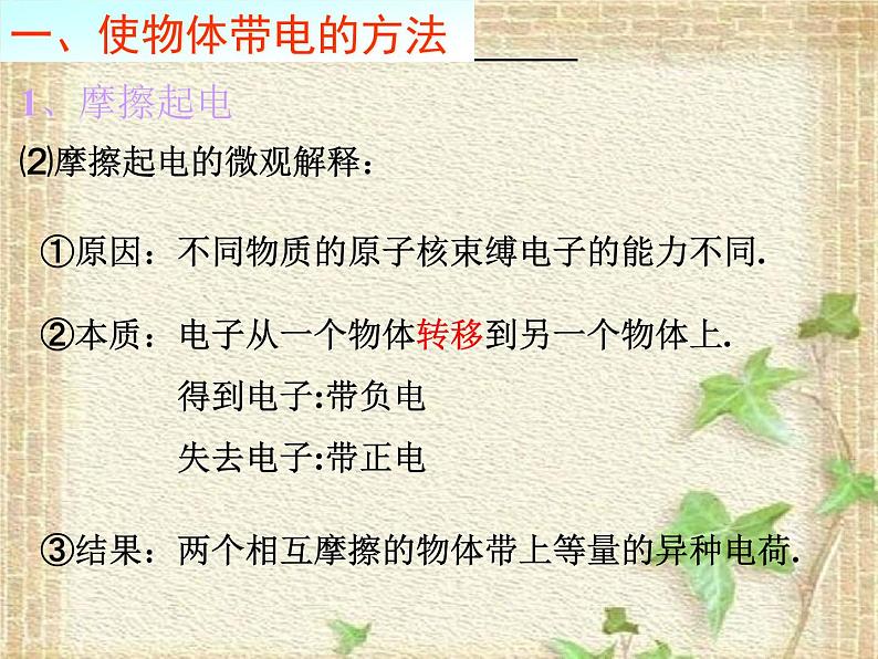 2022-2023年人教版(2019)新教材高中物理必修3 第9章静电场及其应用9.1电荷(2)课件04