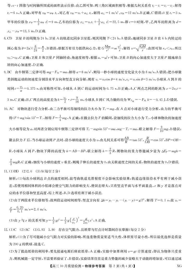 2023届河南省九师联盟高三11月质量检测（新教材老高考）物理 PDF版02