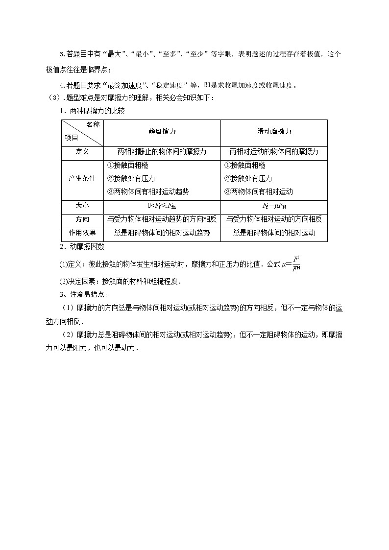 高考物理模型全归纳  第09讲 水平叠加的滑块——木板模型之动态分析与临界问题02