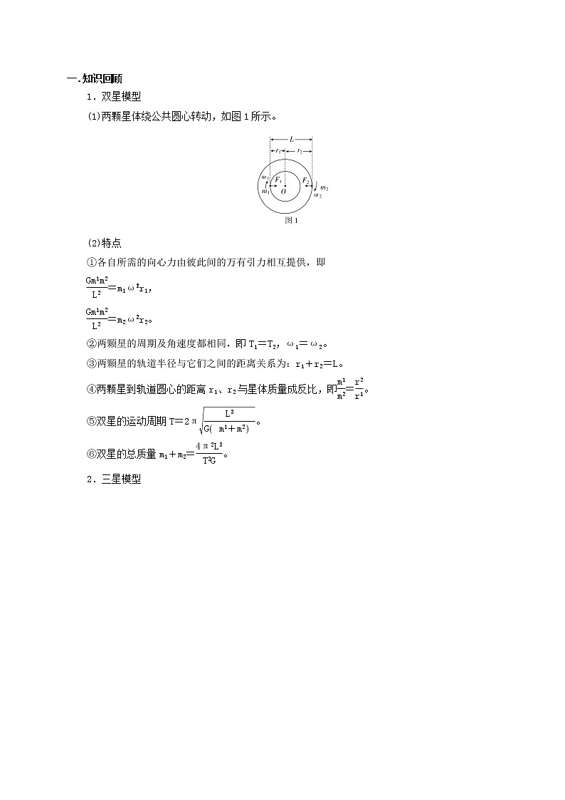 高考物理模型全归纳  第26讲 双星、多星模型 试卷02