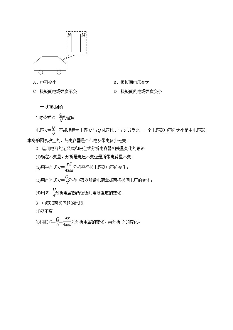 高考物理模型全归纳  第55讲 电容器的动态分析 试卷02