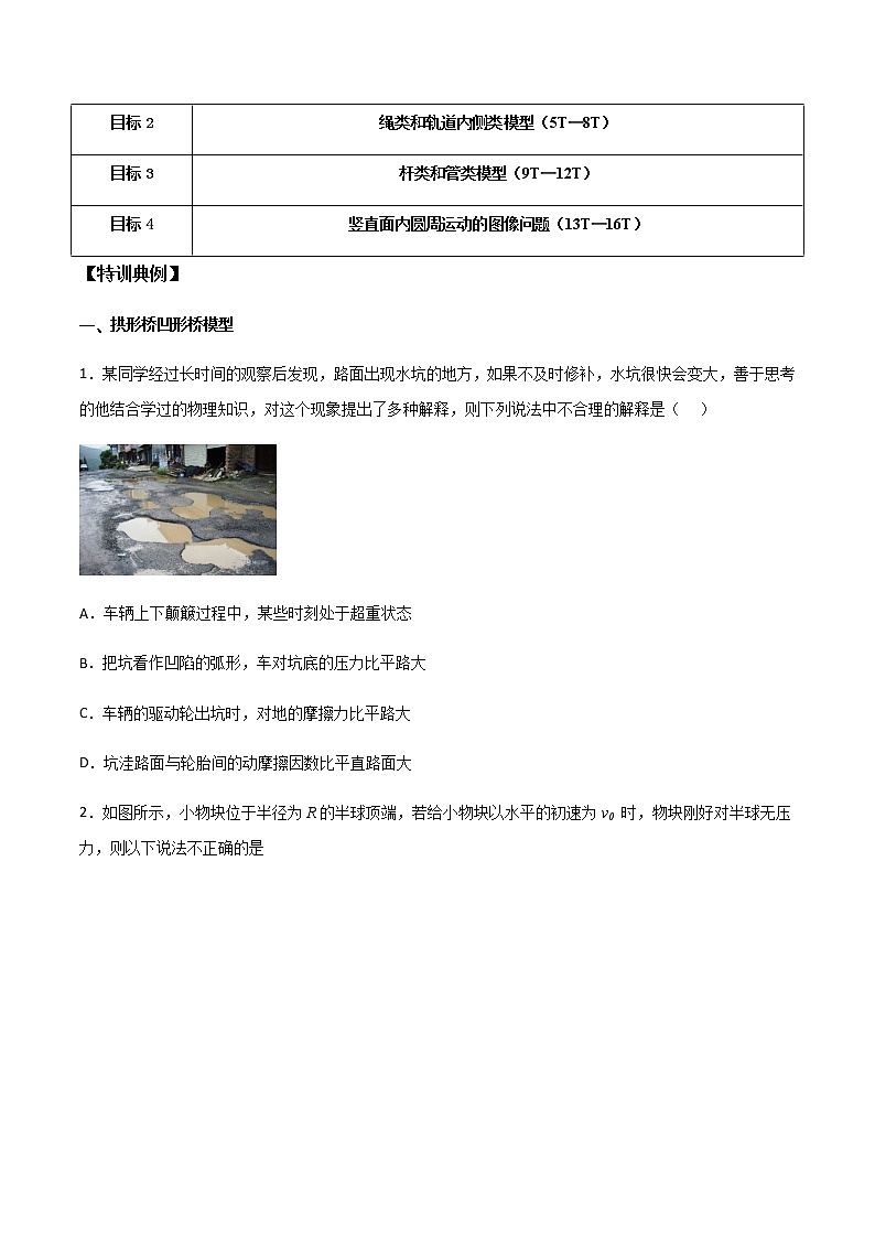 高考物理一轮复习【专题练习】 专题25 竖直面内圆周运动02