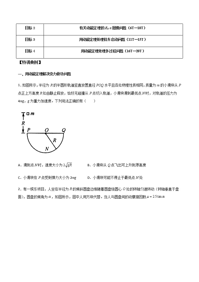 高考物理一轮复习【专题练习】 专题33 动能定理综合应用02