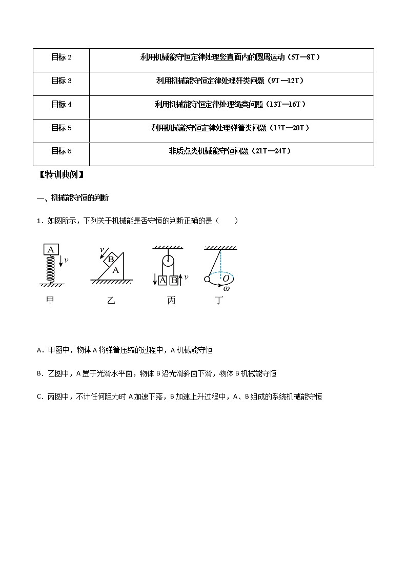 高考物理一轮复习【专题练习】 专题34 机械能守恒定律的应用02