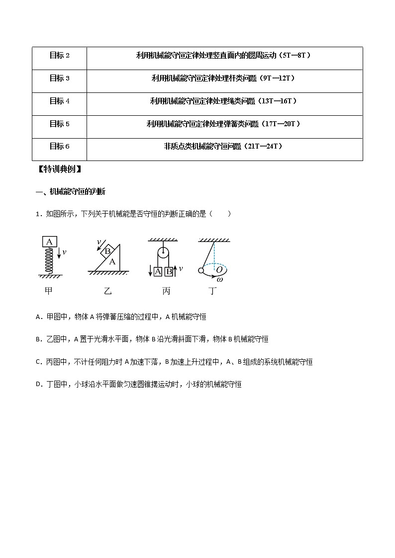 高考物理一轮复习【专题练习】 专题34 机械能守恒定律的应用02