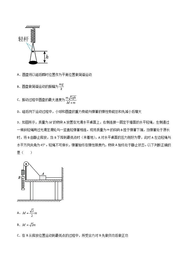 高考物理一轮复习【专题练习】 专题42 机械振动03