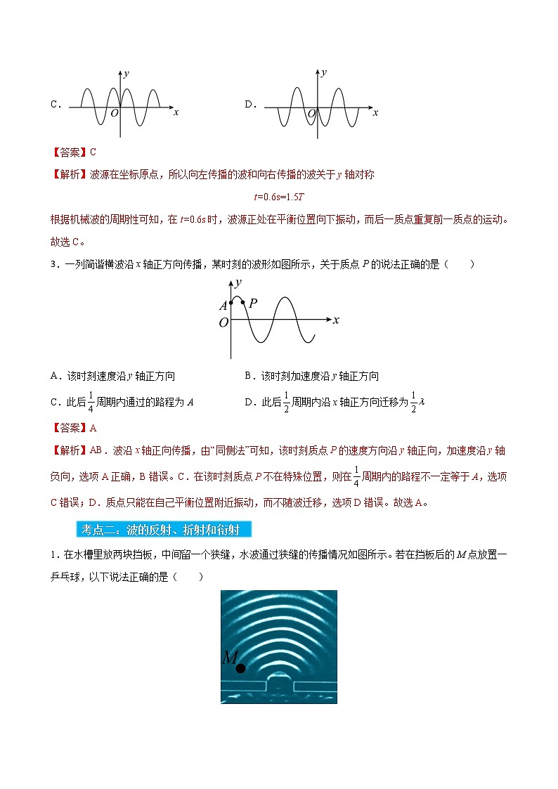 高考物理一轮复习【分层练习】  第11章 机械波03