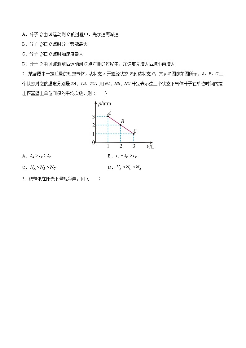 高考物理一轮复习【分层练习】  阶段性检测（10）热学与光学02