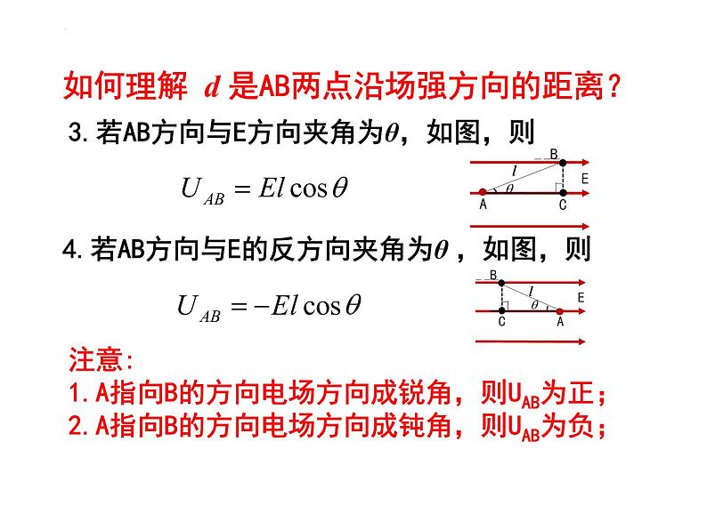 10.3电势差与电场强度的关系 课件-2022-2023学年高二上学期物理人教版（2019）必修第三册第5页