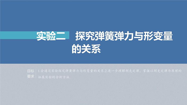 新高考物理一轮复习课件  第2章 实验2　探究弹簧弹力与形变量的关系04