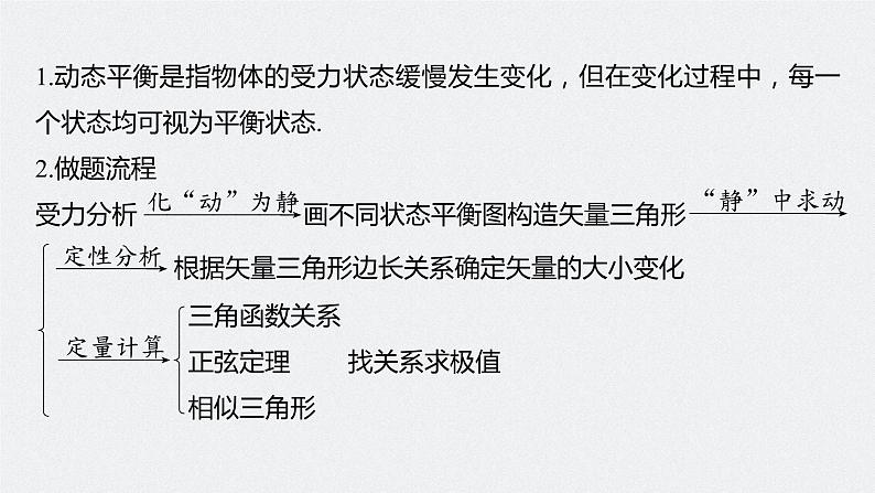 新高考物理一轮复习课件  第2章 专题强化4　动态平衡问题和平衡中的临界、极值问题第7页