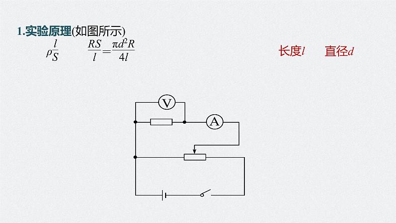 新高考物理一轮复习课件  第9章 实验9　导体电阻率的测量07