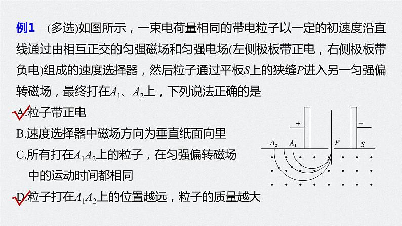 新高考物理一轮复习课件  第10章 专题强化20   洛伦兹力与现代科技08