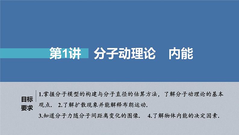 新高考物理一轮复习课件  第15章 第1讲　分子动理论和人内能05